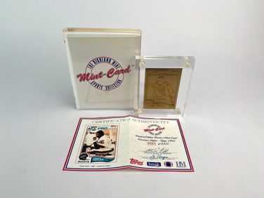 Lawrence Taylor 1982 Topps Bronze Mint-Card Set with COA