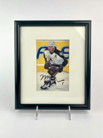 Framed Mike Modano Autographed Dallas Stars Photo