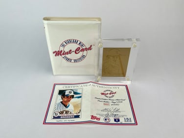 1979 Topps Paul Molitor Limited Edition Bronze Mint-Card