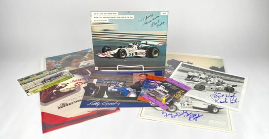 Lot of Signed and Unsigned Indianapolis 500 Ephemera