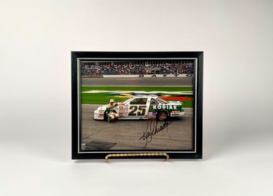 Autographed Ken Schrader #25 Kodiak Daytona Photo