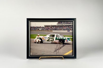 Autographed Ken Schrader #25 Kodiak Daytona Photo