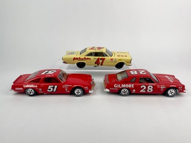 Set of Three A.J. Foyt Die-Cast Stock Cars
