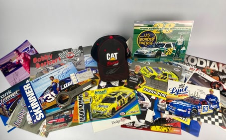 Large Collection of NASCAR and ARCA Signed Memorabilia with Richard Childress Signed Cap and Roush