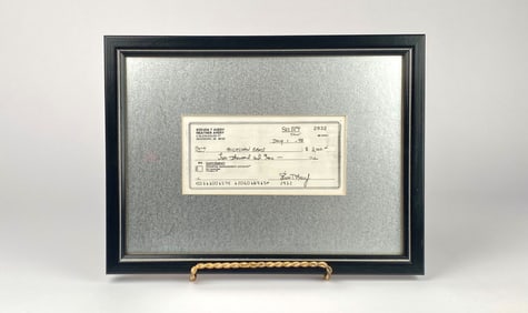 Framed Steven T. Avery Personal Check from July 1, 1998