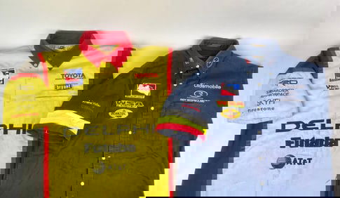 Set of Two Indy Car Crew Shirts – Scott Sharp Delphi/Toyota & Cory Witherill Oldsmobile