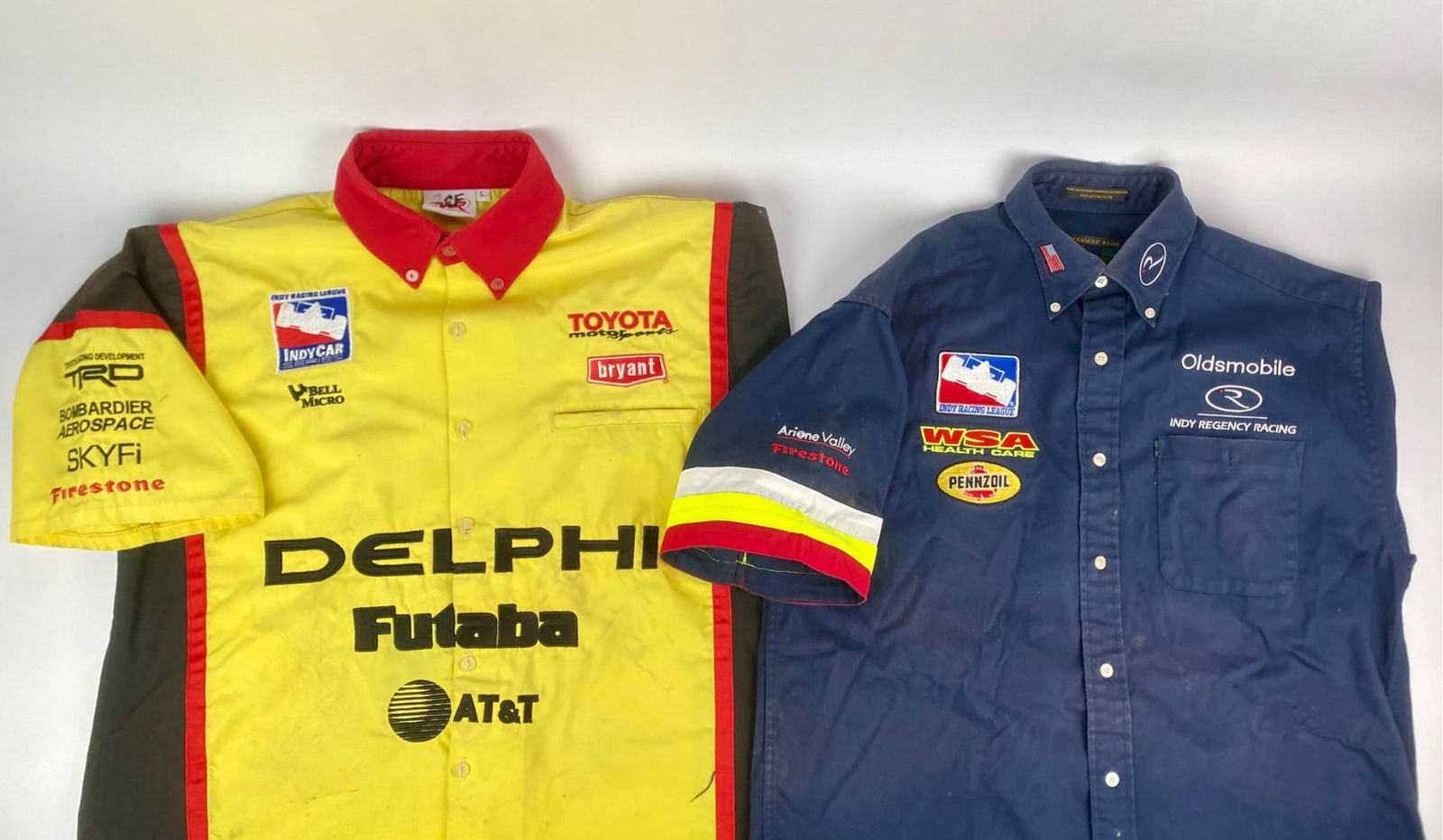 Set of Two Indy Car Crew Shirts – Scott Sharp Delphi/Toyota & Cory Witherill Oldsmobile (1 of 12)
