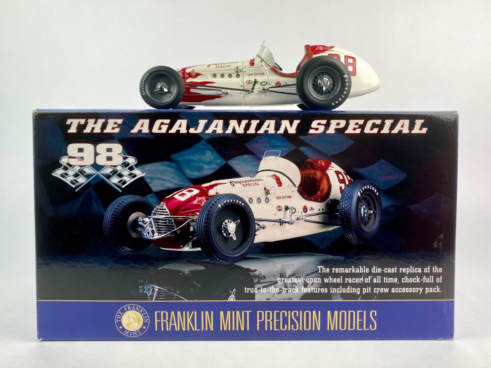 Franklin Mint 1:16 Scale ‘Agajanian Special’ #98 Die-Cast Model with Accessories (1 of 11)