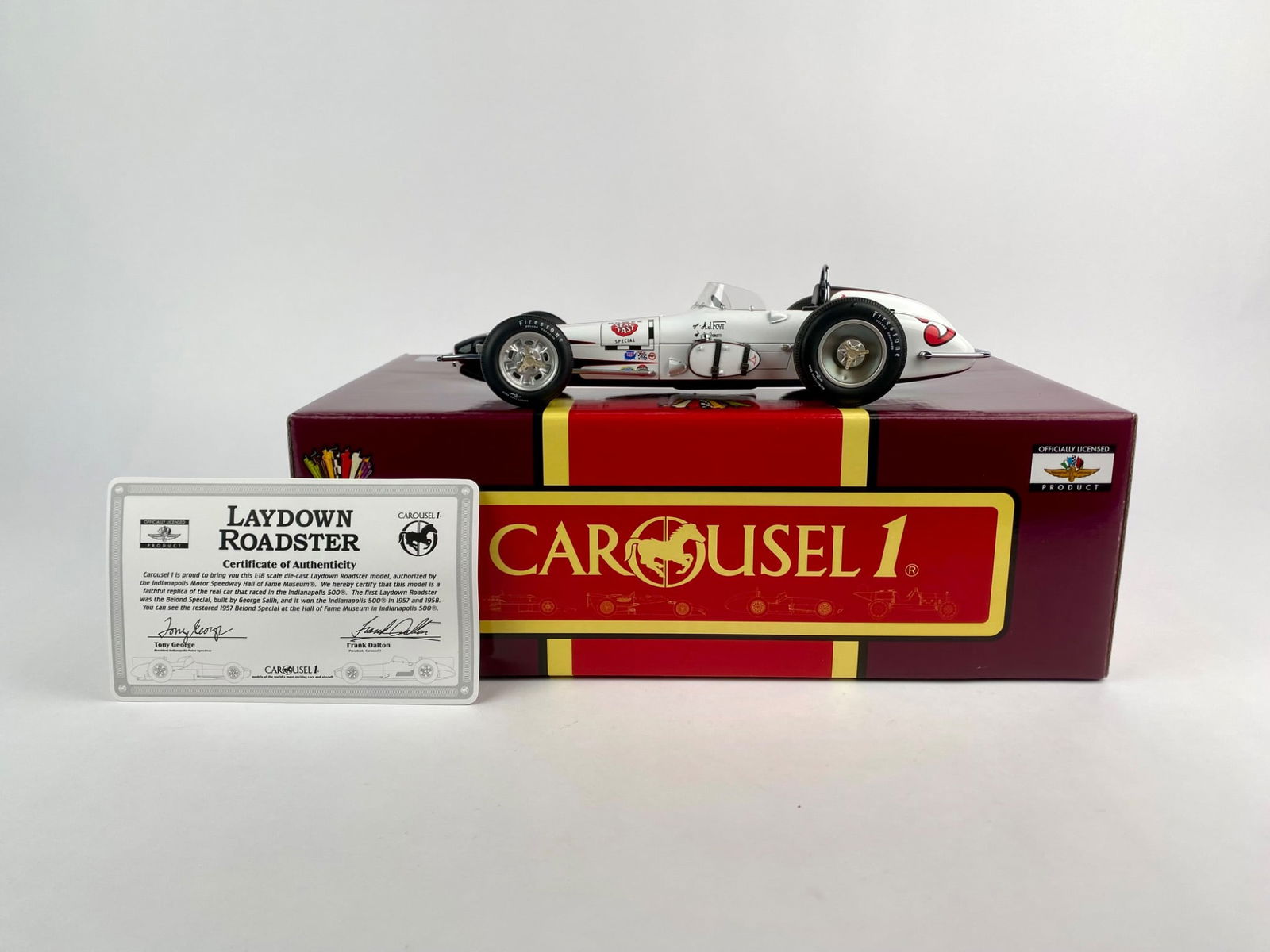 A.J. Foyt / Bowes Seal Fast Special “Laydown Roadster?? Carousel 1 Die Cast (COA) (1 of 12)
