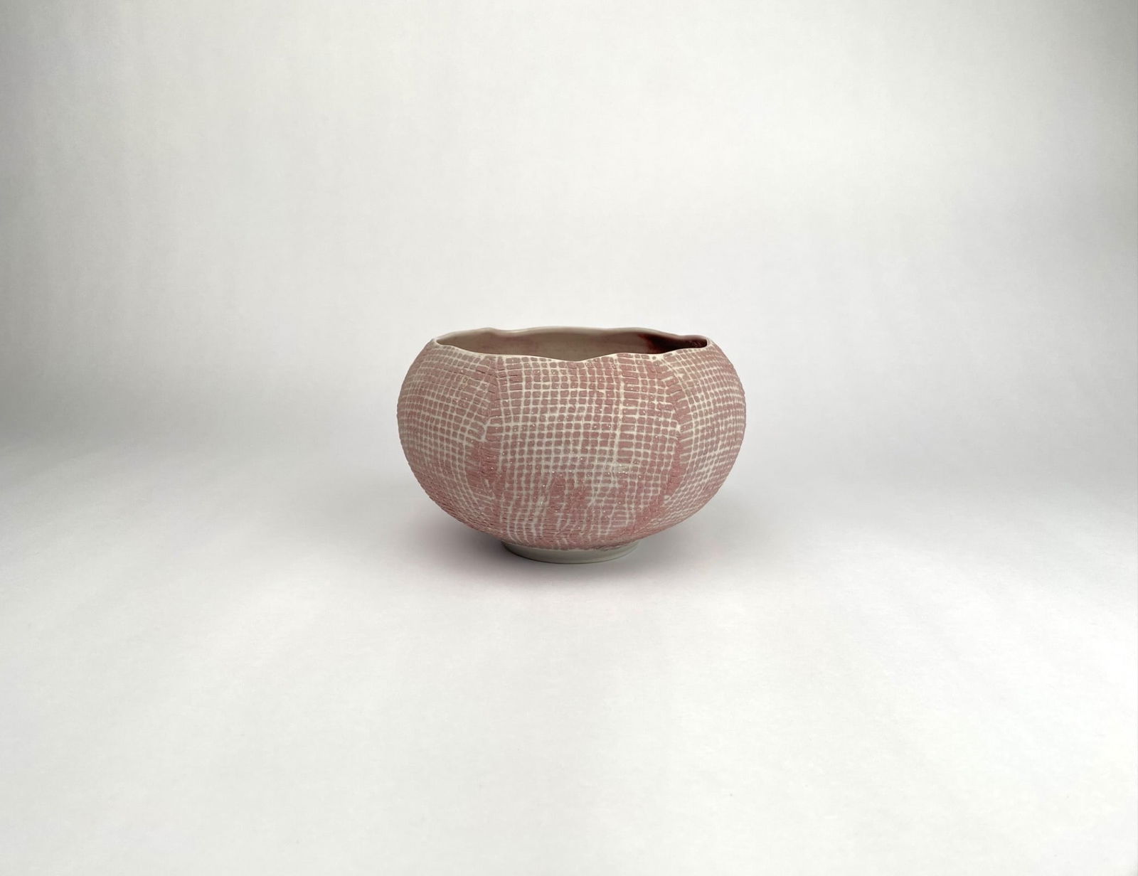 Signed Studio Pottery Textured Bowl (1 of 9)