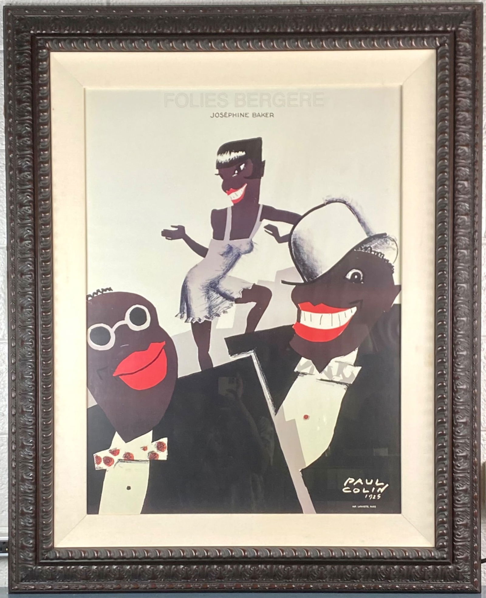 Framed Josephine Baker “Folies Bergere" Poster after Paul Colin (1 of 12)