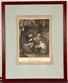 Framed 1812 Engraving by John Burnet “The Young Bird"