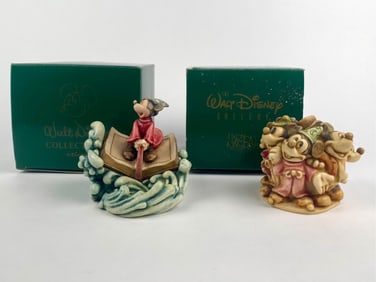 Pair of Harmony Kingdom Disney Mickey Mouse Figurines (Original Box)
