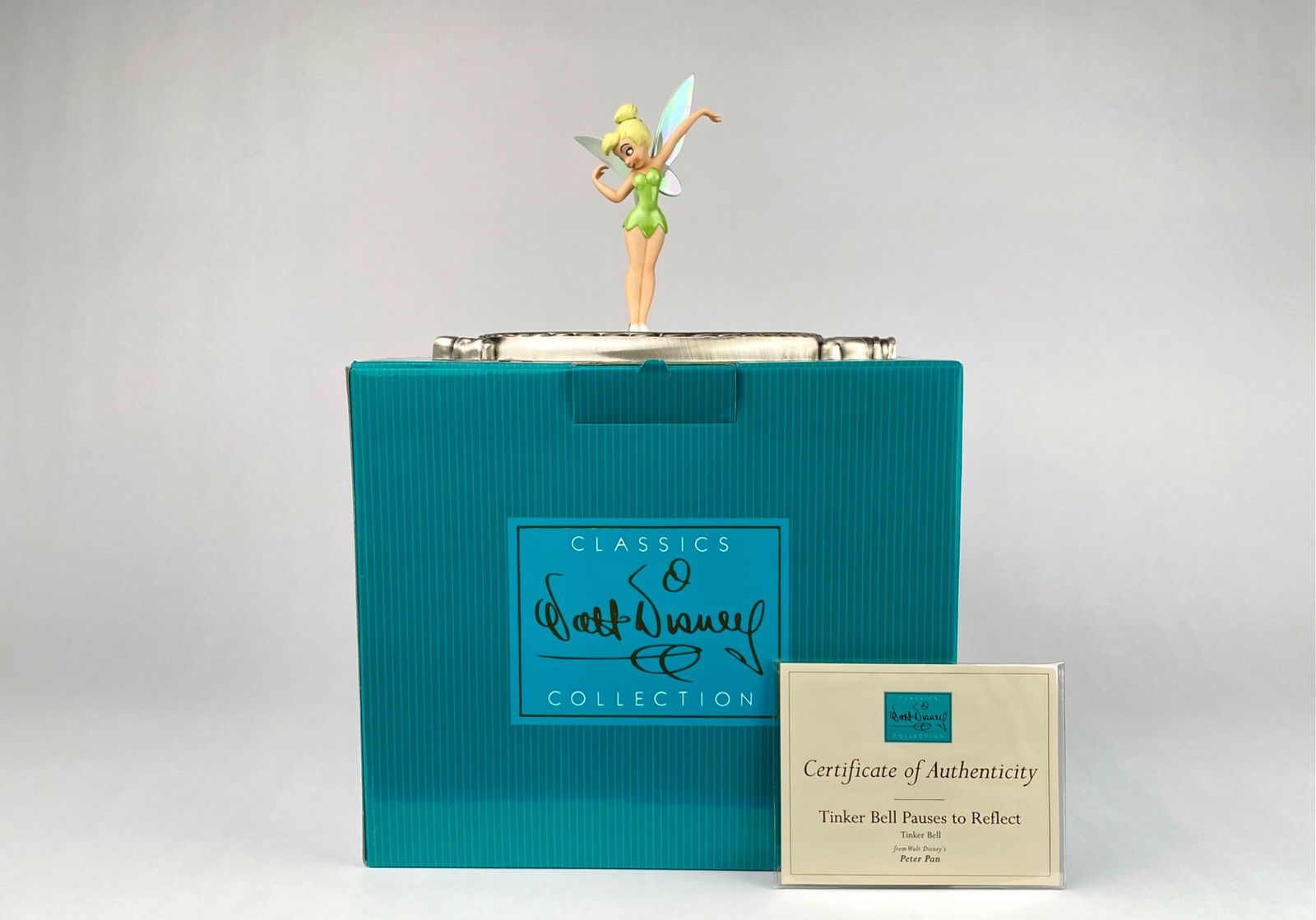 Walt Disney Classics Collection ‘Tinker Bell Pauses to Reflect’ Figurine with COA & Box (1 of 7)