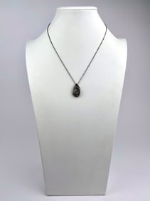 Vintage ‘Medic’ Floral Teardrop Pendant Necklace