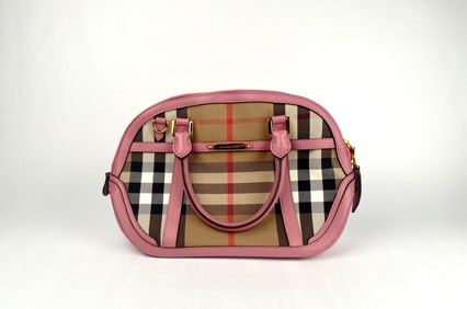 Burberry Orchard House Check Handbag