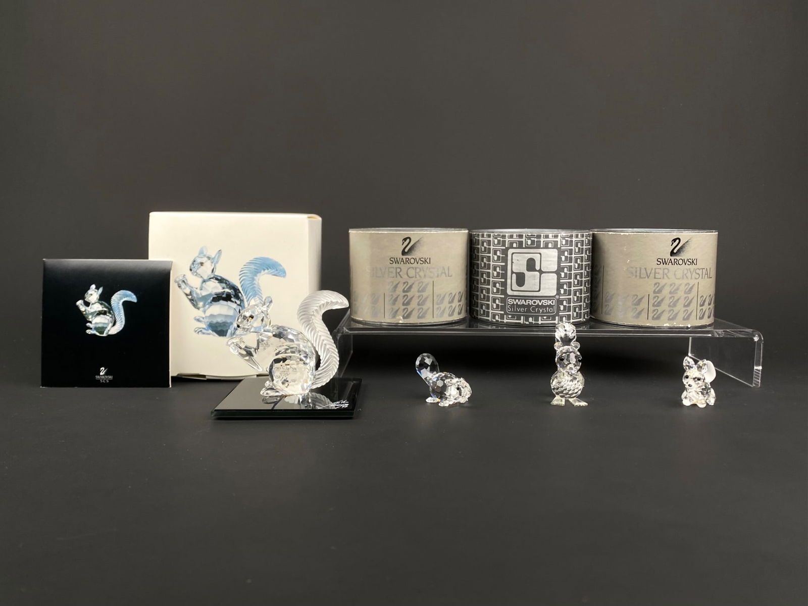 Swarovski Silver Crystal Woodland Animal Figurines and SCS 10th Anniversary ‘The Squirrel’ (1 of 12)