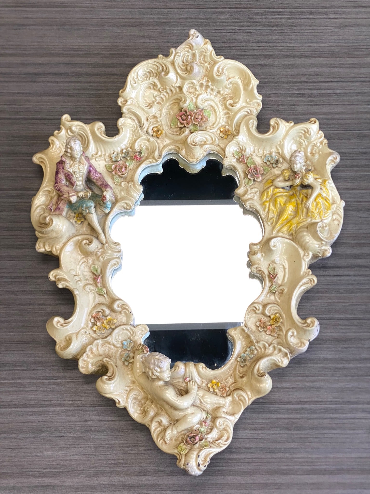 Finesse Originals Rococo Revival Mirror with Figural Decorations (1 of 12)
