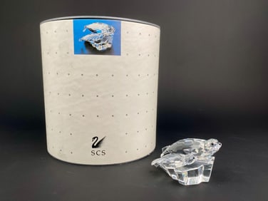 Swarovski Crystal Society ‘Save Me – The Seals’ Figurine with Original Box (1991)