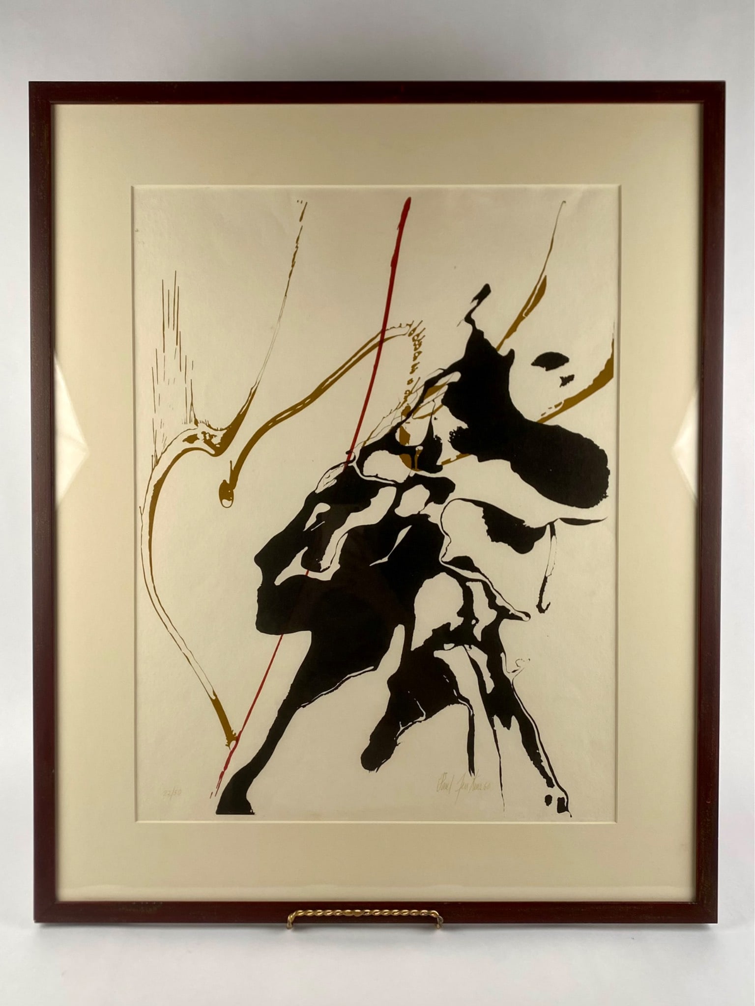 Paul Jenkins 'Untitled Abstract Composition' Signed and Numbered Lithograph, 1960 (1 of 9)