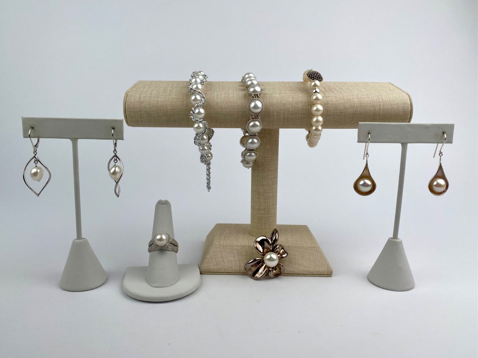 Sterling Silver & Pearl Jewelry Assortment with Ann King Pendant (1 of 12)