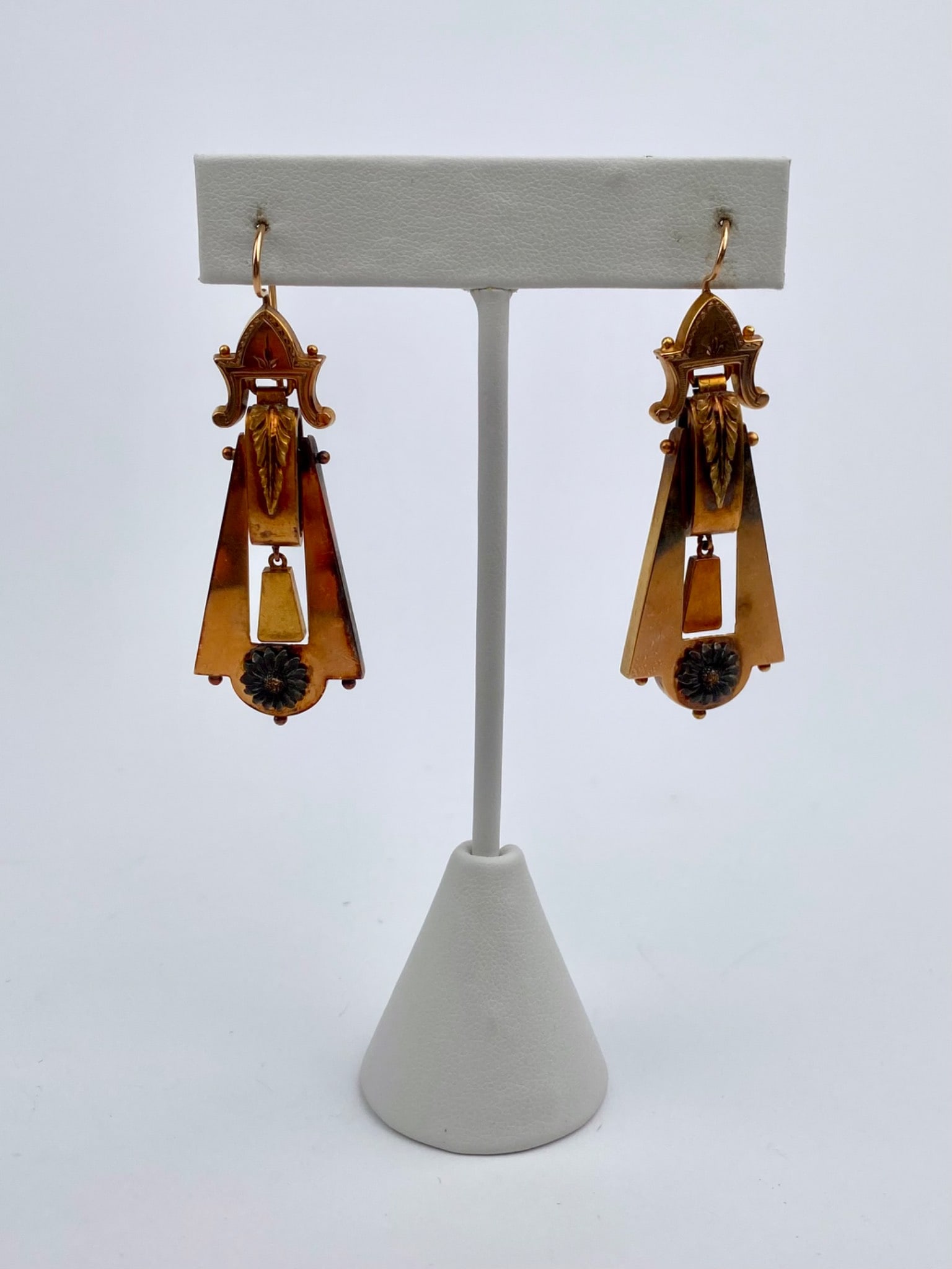 Victorian Revival-Style Gold-Tone Drop Earrings (1 of 6)