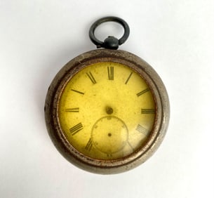 19th Century J. Scott Belfast Verge Fusee Pocket Watch in Silver Pair Case
