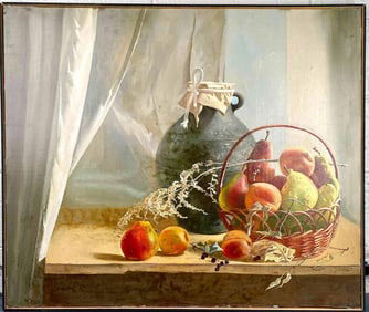 Impressionist Oil Painting Entitled Still Life 2 by M. Iakovlev