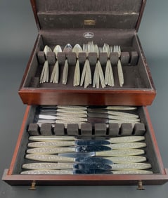 70 Piece ‘Valencia ‘ International Sterling Silver Flatware Set