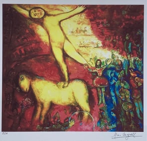Marc Chagall Print with Facsimile Signature