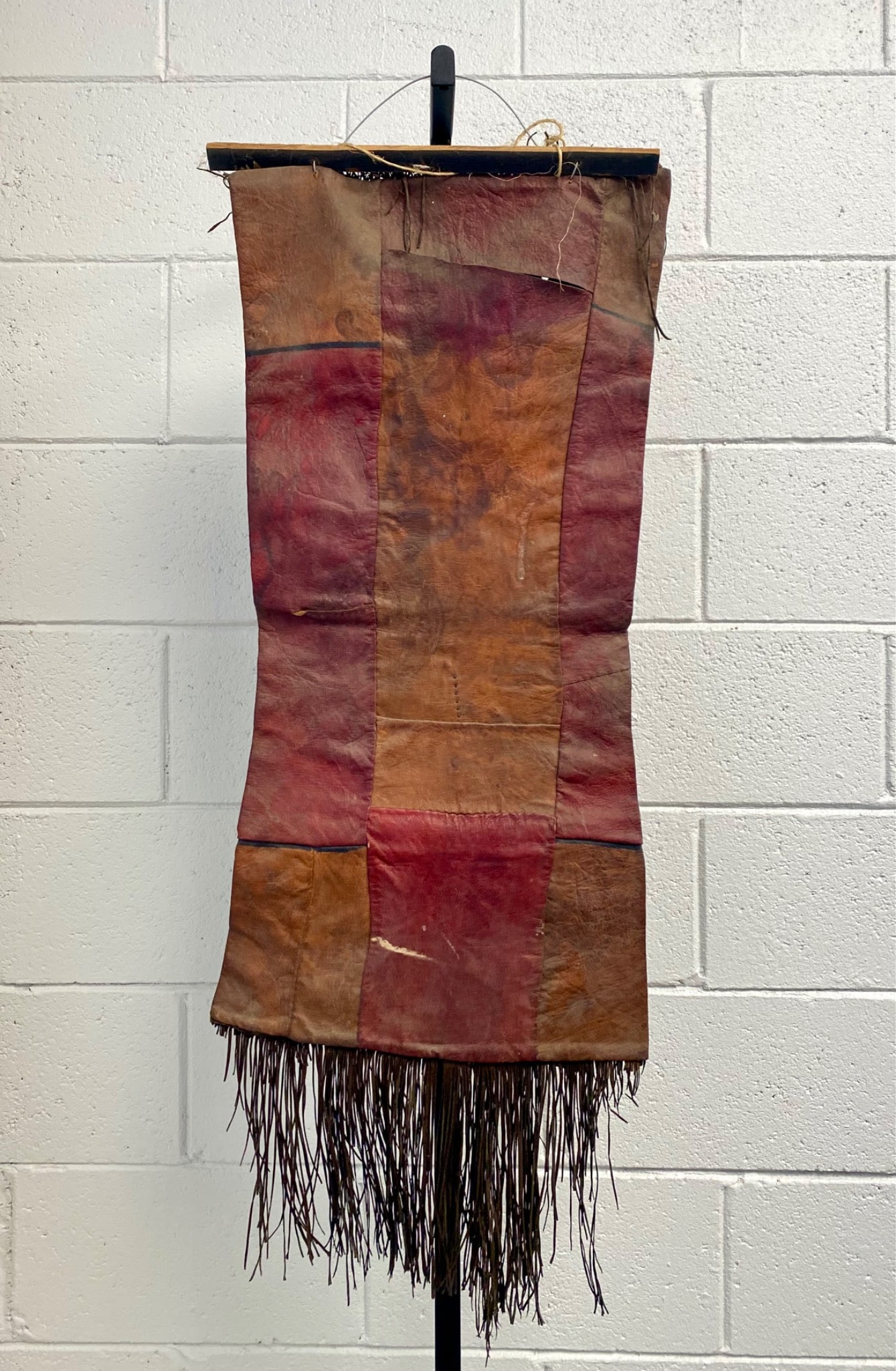 Decorative Leather Panel with Fringe (1 of 11)