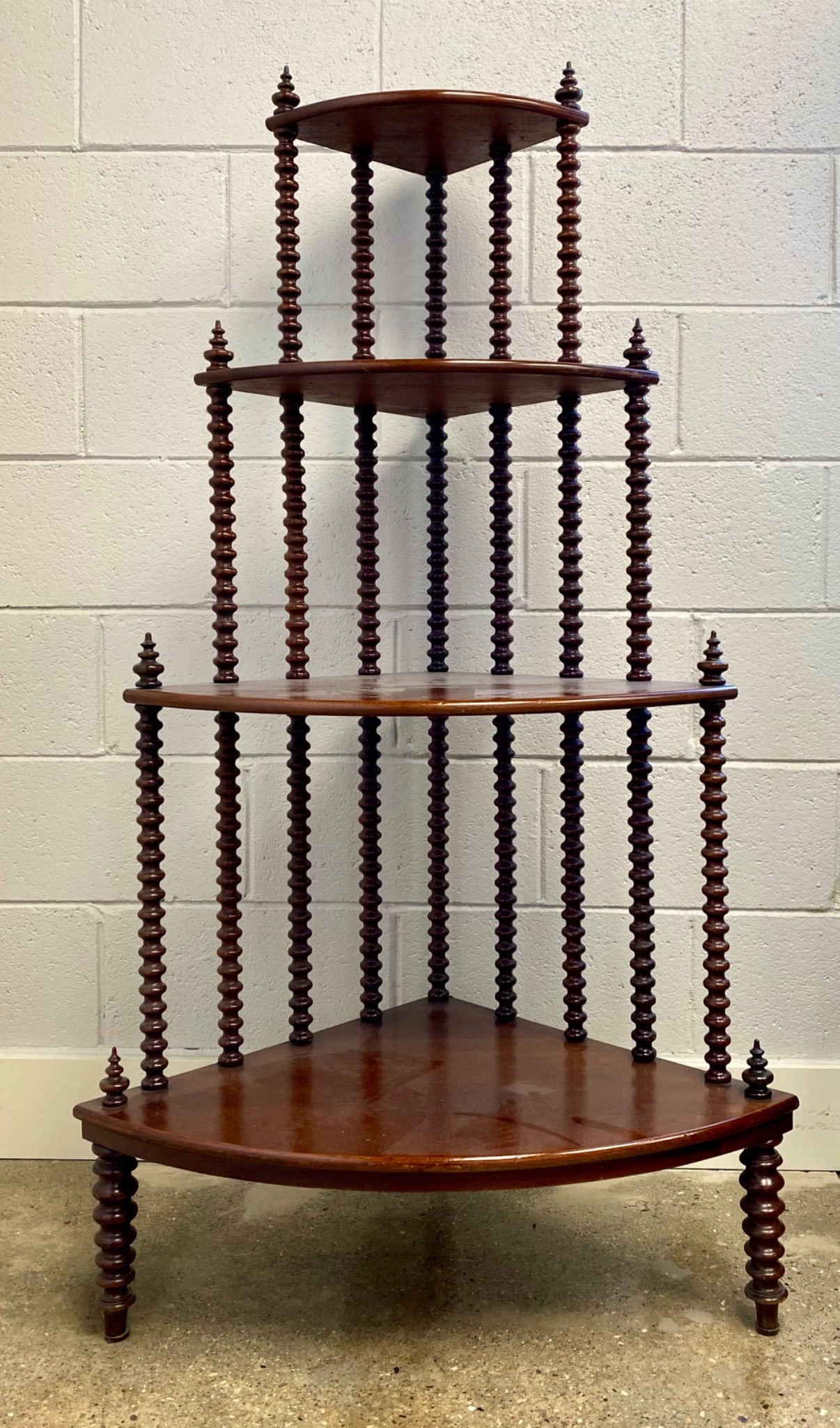 Late 19th Century Victorian Mahogany Etagere with Barley Twist Supports (1 of 11)