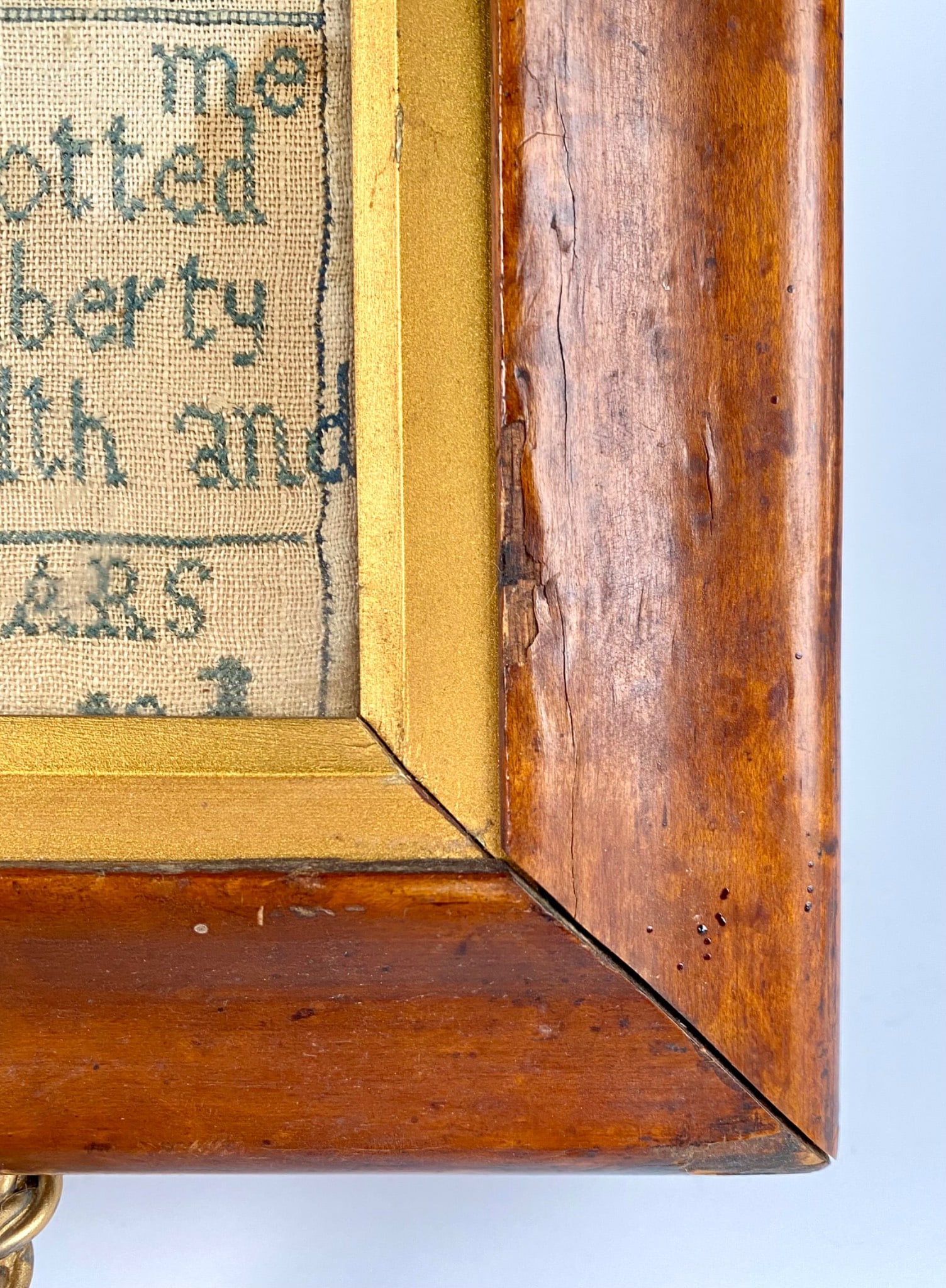 1779 Ann Appleton Framed Needlework Sampler - 7