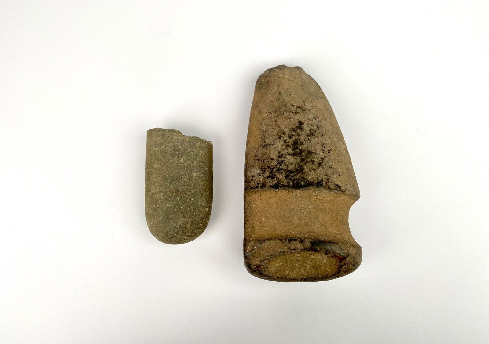Two Carved Stone Tool Fragments (1 of 8)