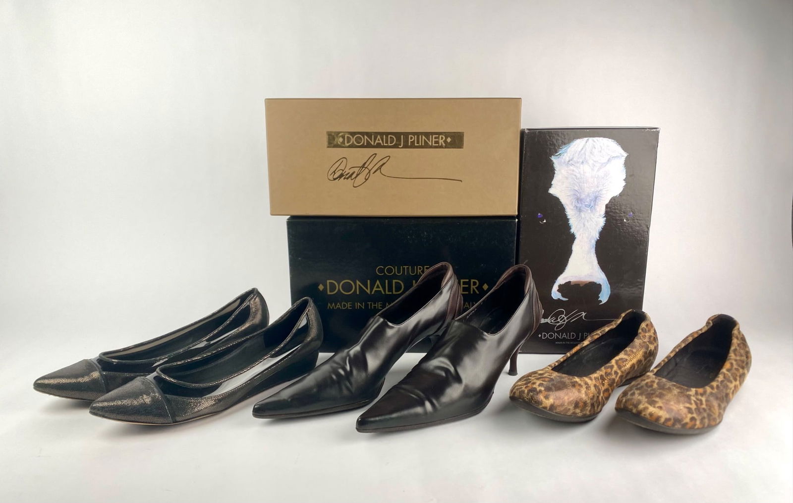 Donald J. Pliner Designer Shoe Trio with Boxes, Size 9 & 9.5 (1 of 12)