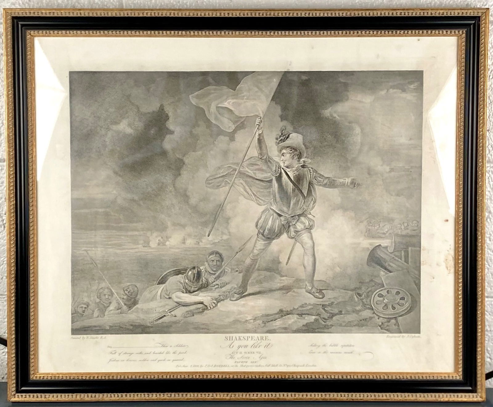 1801 Shakespeare ‘As You Like It – The Seven Ages’ Stipple Engraving After Robert Smirke (1 of 8)