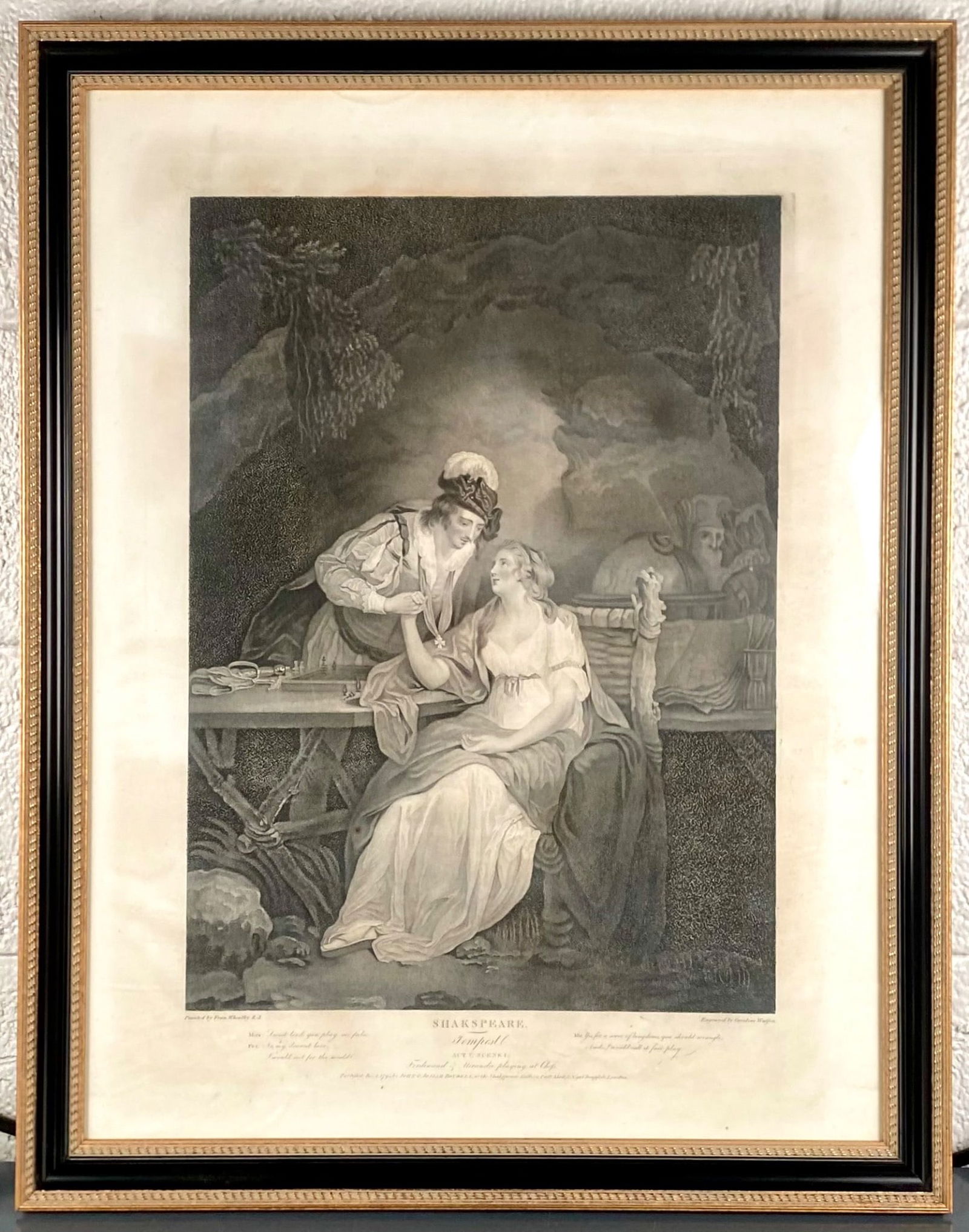 1795 Shakespeare ‘The Tempest’ Copperplate Engraving After Francis Wheatley (1 of 8)