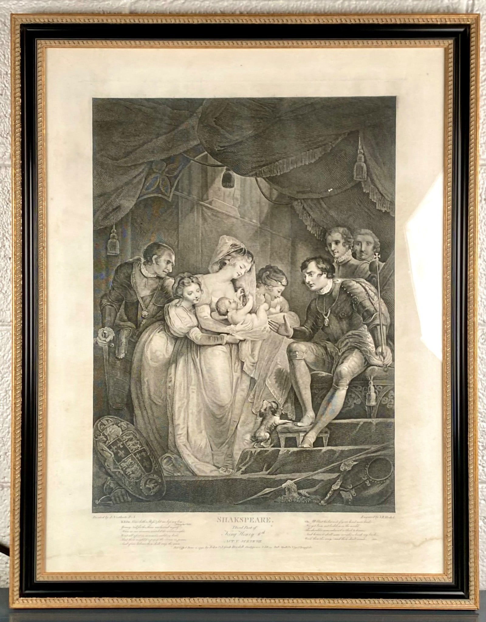 1795 Shakespeare Engraving ‘Third Part of King Henry VI’ After James Northcote (1 of 7)
