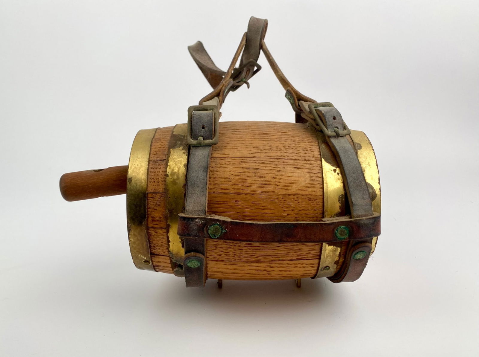 Antique St. Bernard Dog Barrel Collar (1 of 9)