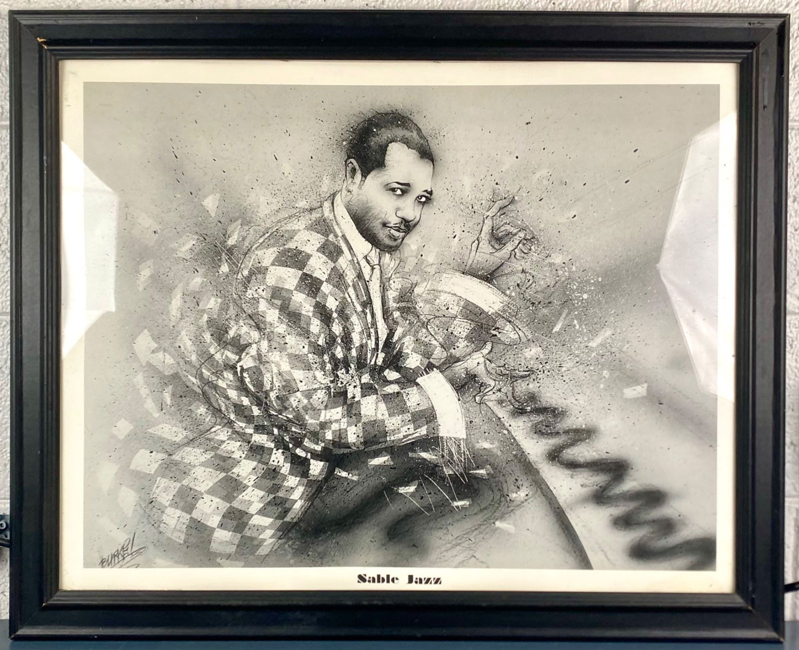 Chris Burke 'Sable Jazz' Framed Decorative Print, 1997 (1 of 6)