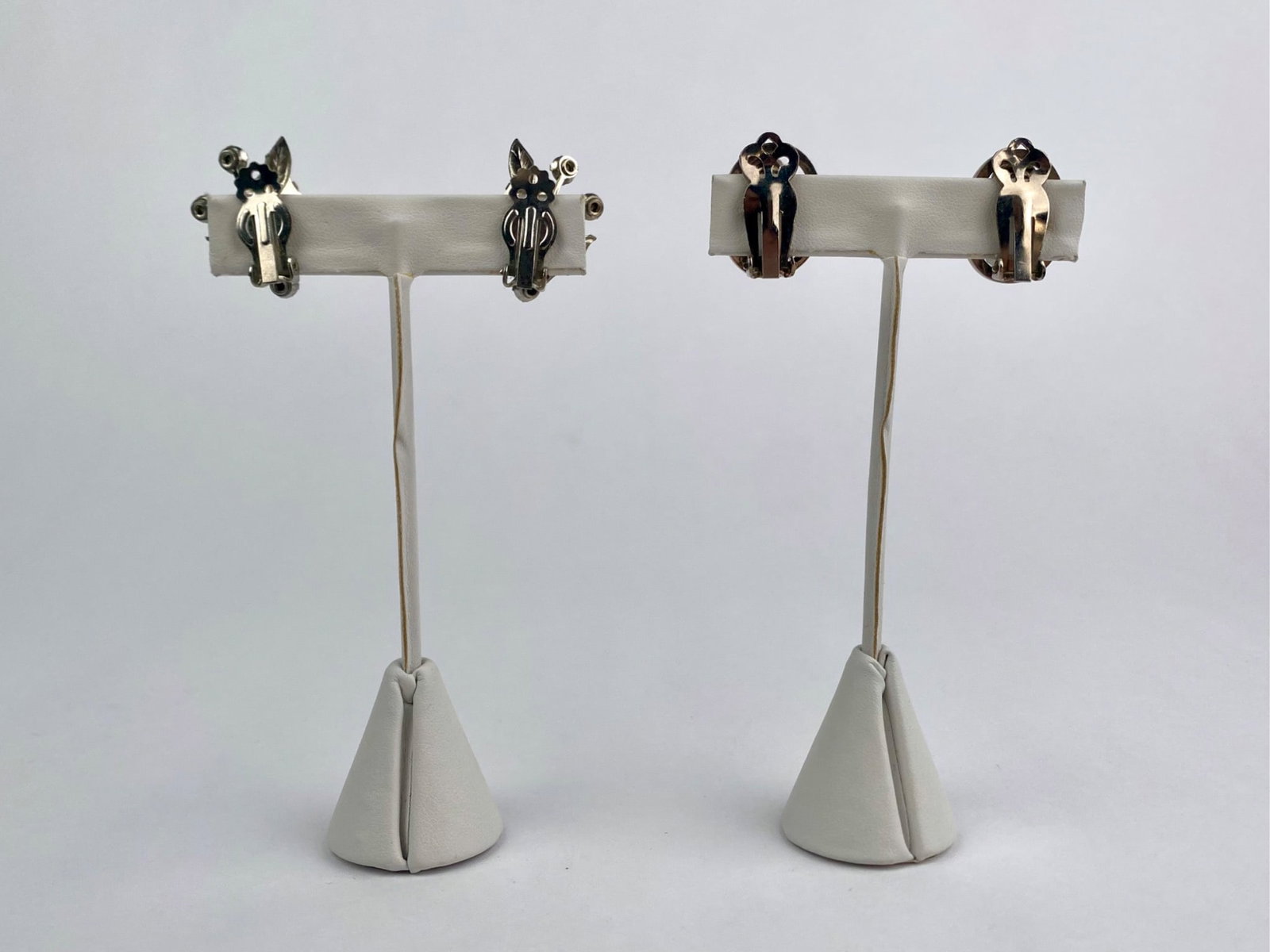 Group of Vintage Blue Rhinestone Clip-On Earrings, Including Trifari - 4