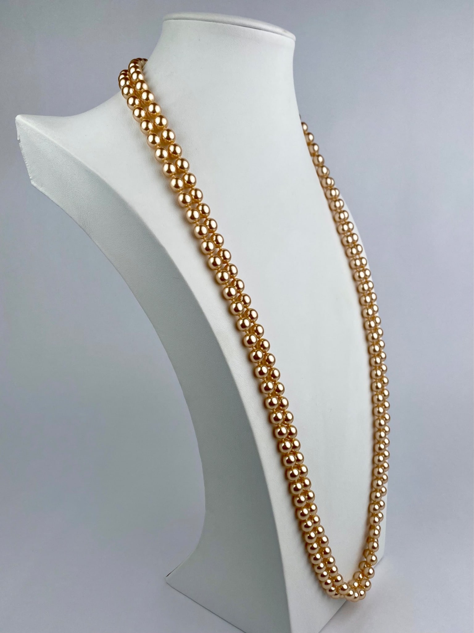 Kenneth Jay Lane Gold-Tone Double-Strand Faux Pearl Necklace - 2