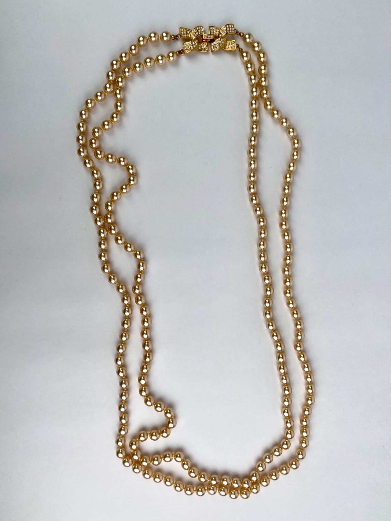 Kenneth Jay Lane Gold-Tone Double-Strand Faux Pearl Necklace - 5