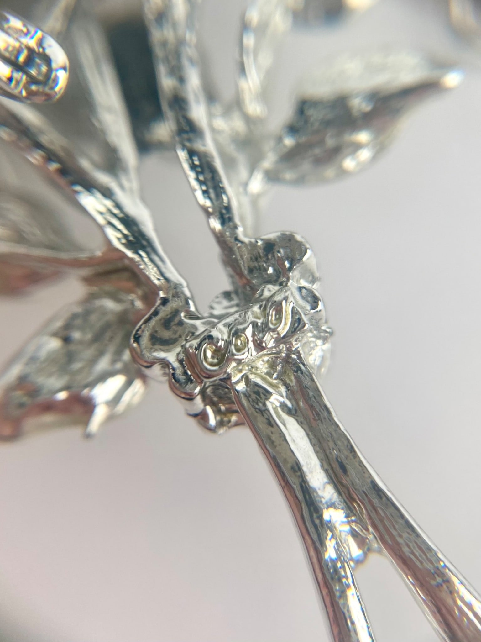 Three Vintage Floral Brooches Including Nettie Rosenstein, Coro, and Lisner - 10