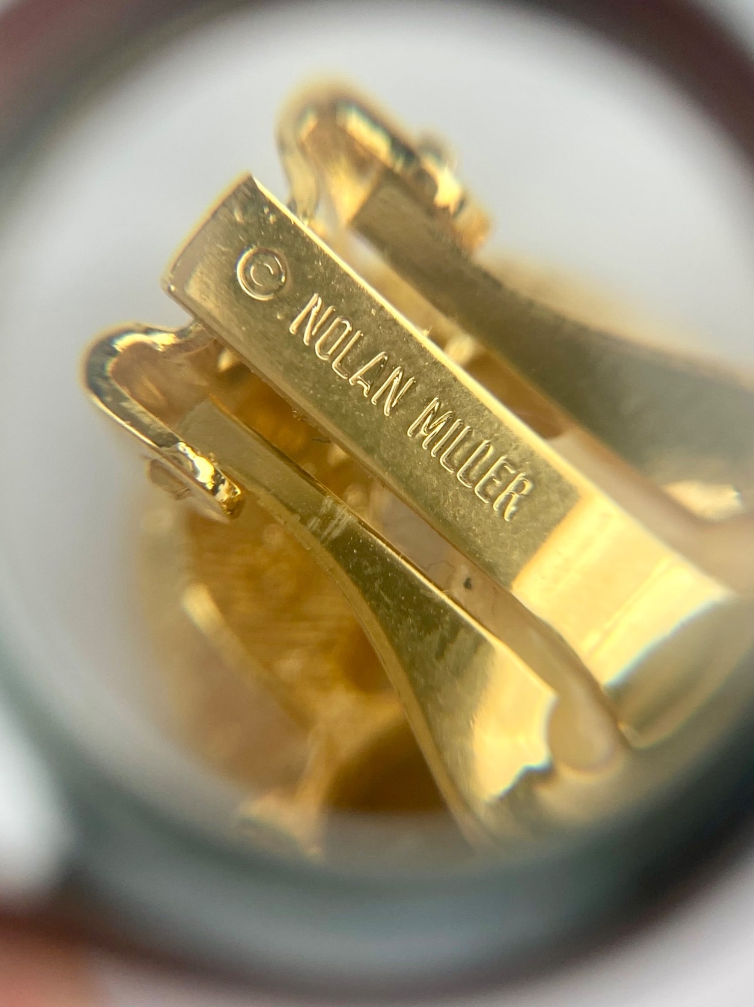 Three Pairs of Gold-Tone and Amber Clip-On Earrings - 11