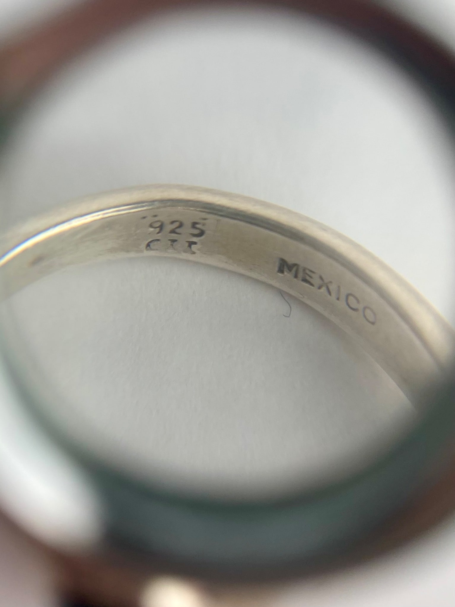 Four Sterling Silver Cabochon Rings - 7