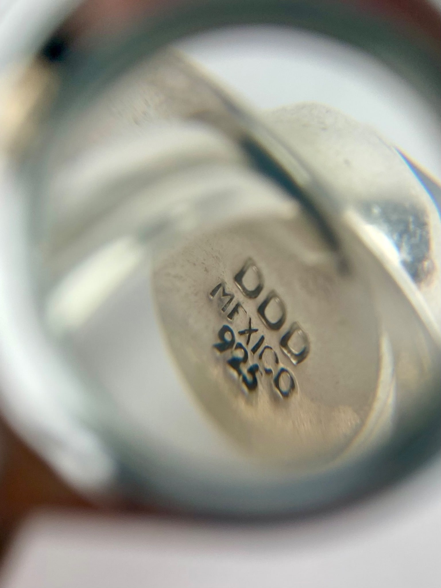 Four Sterling Silver Cabochon Rings - 9