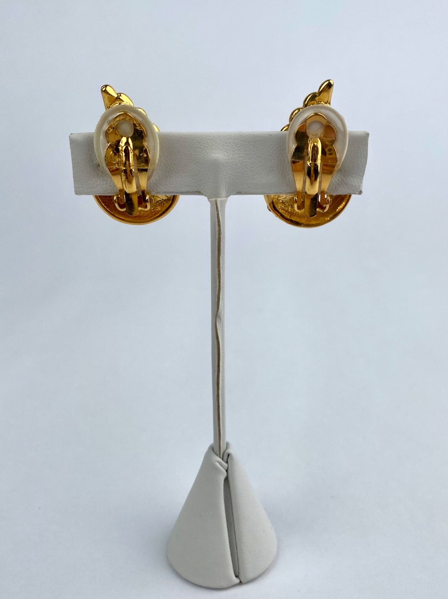 Group of Three Pairs of Signed Rhinestone Clip Earrings - 10