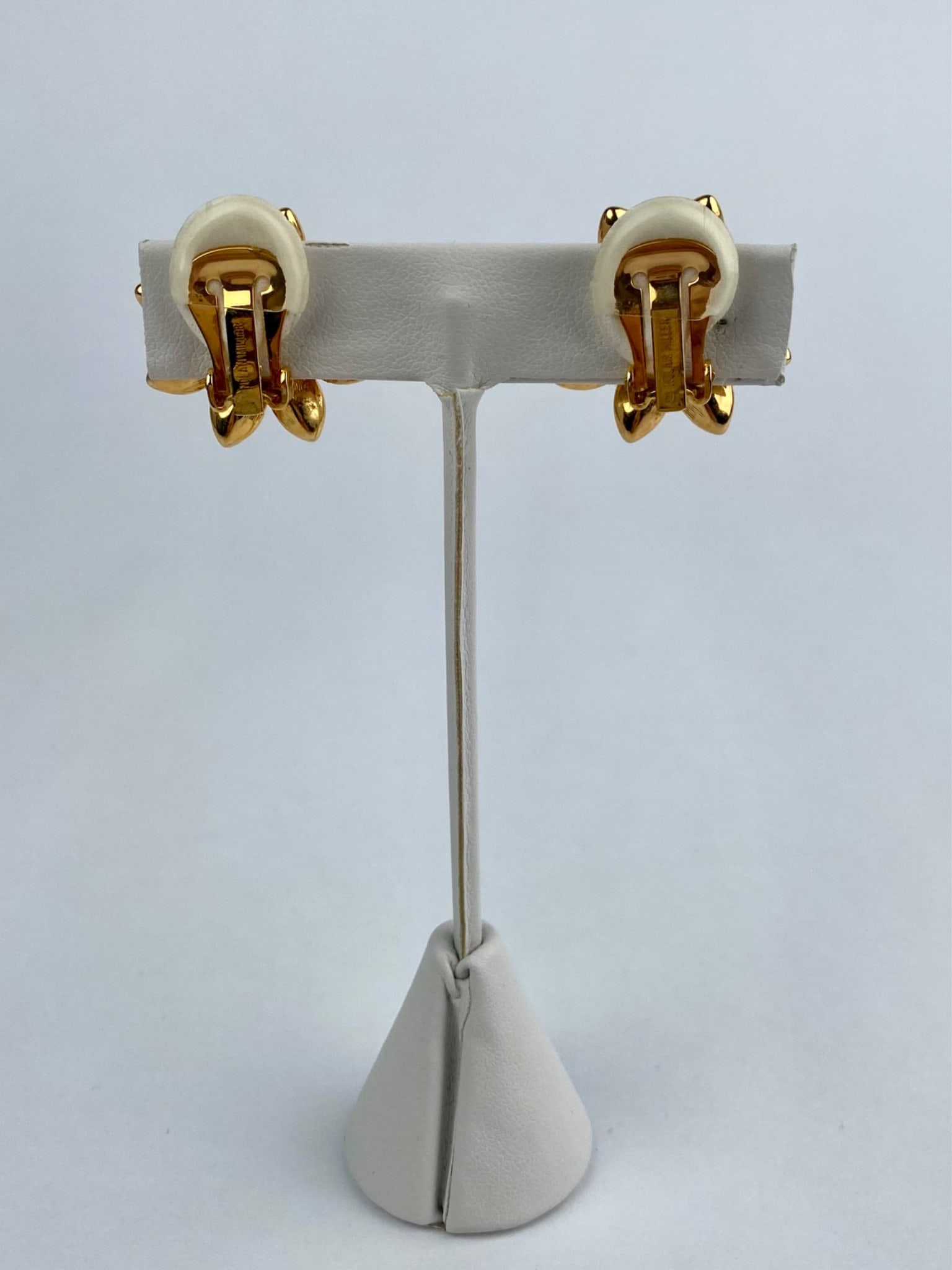 Group of Three Pairs of Signed Rhinestone Clip Earrings - 7