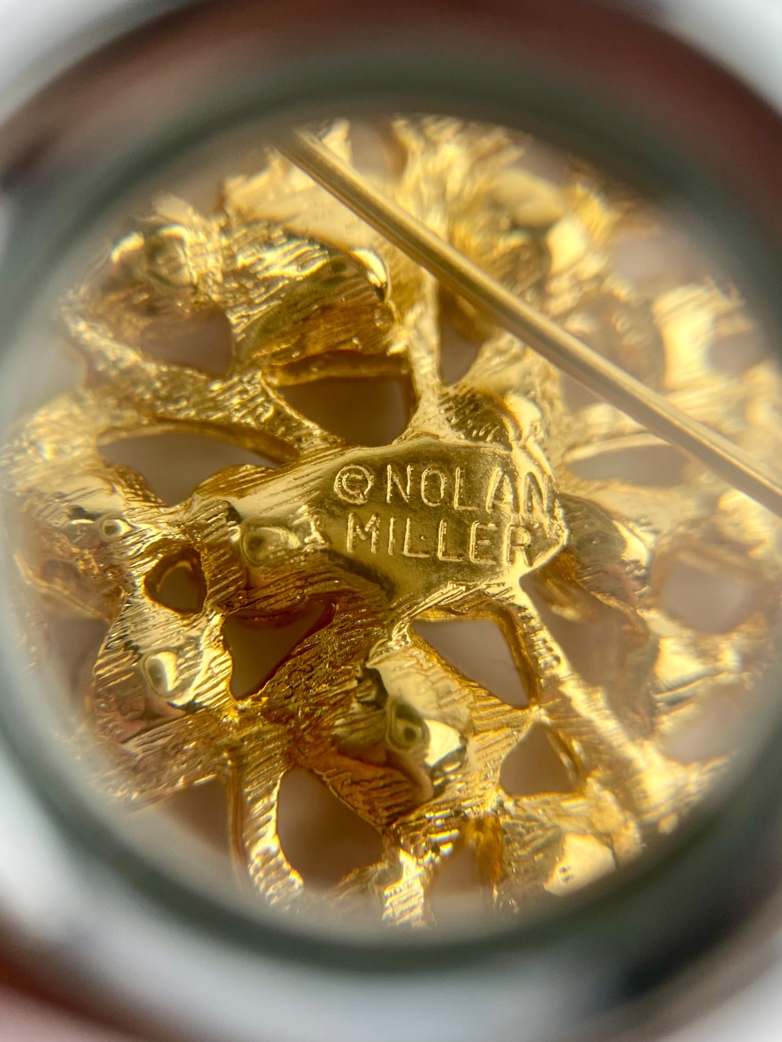 Nolan Miller Gold-Tone Dragonfly Pins & Rhinestone Floral Brooch Set - 4